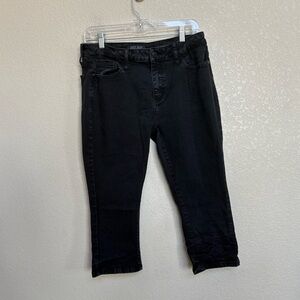 Judy Blue Black Capri Fit Jeans Women’s Size 11/30 Mid Rise Cuffed